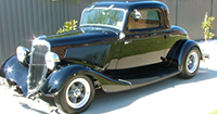 Steel 1934 Ford 3 window Coupe